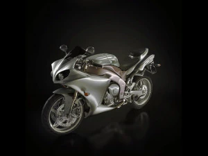 motocykl wyścigowy Model 3D