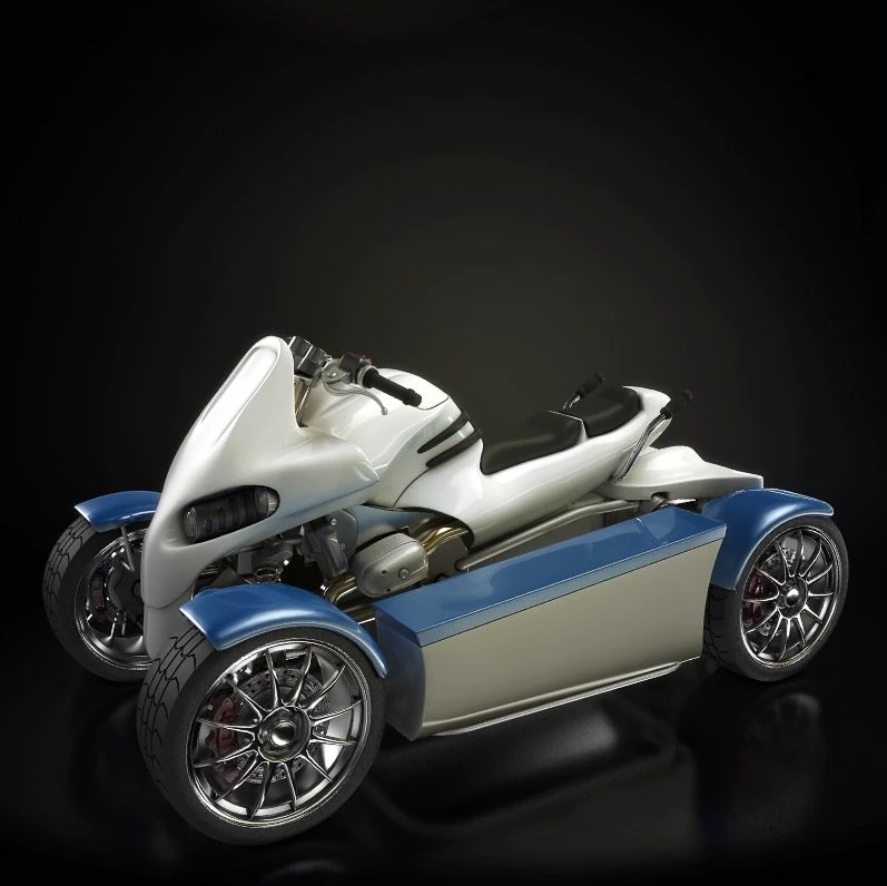 4 wheel motorcucle racing motorcycle 3D Model .c4d .max .obj .3ds .fbx .stl .blend 