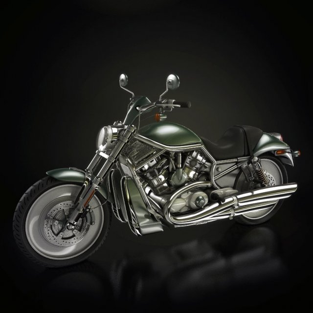 racing motorcycle 3D 모델 .c4d .max .obj .3ds .fbx .stl .blend 