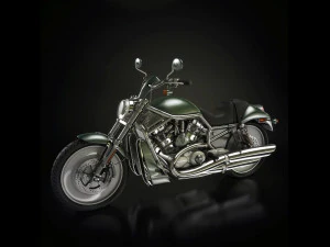 motocykl wyścigowy Model 3D