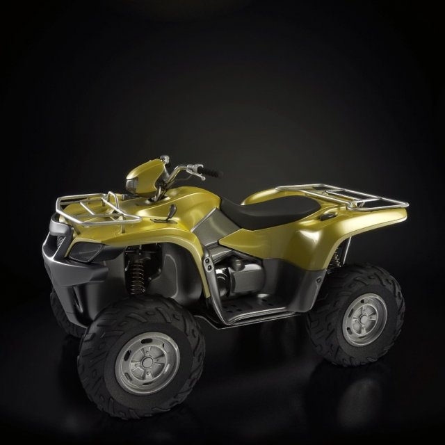 4wheel racing motorcycle 3D 모델 .c4d .max .obj .3ds .fbx .stl .blend 