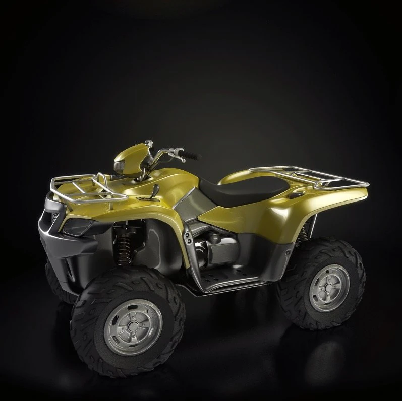 4wheel racing motorcycle 3D Model .c4d .max .obj .3ds .fbx .stl .blend 
