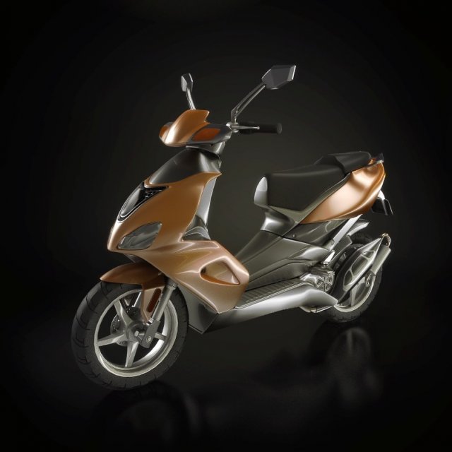 motorcycle Modello 3D .c4d .max .obj .3ds .fbx .stl .blend 