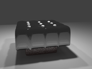padded stoolpoof 3D Модель