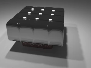 padded stoolpoof 3D Model