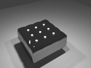 padded stoolpoof 3D Model
