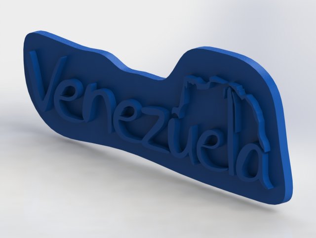 venezuela logo 3D Модель .c4d .max .obj .3ds .fbx .stl .blend