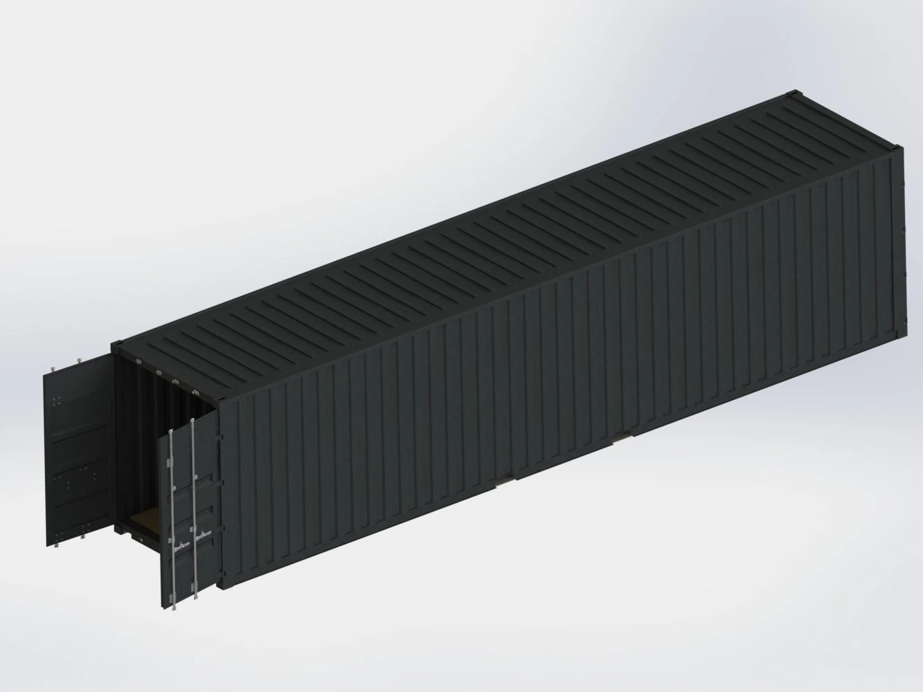40 feed container movile 3D Model .c4d .max .obj .3ds .fbx .stl .blend 