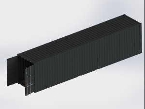 40 feed container movile 3D Model