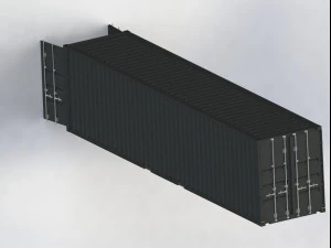 40 feed container movile 3D Model