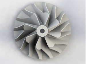 turbocharger impeller 3D Model
