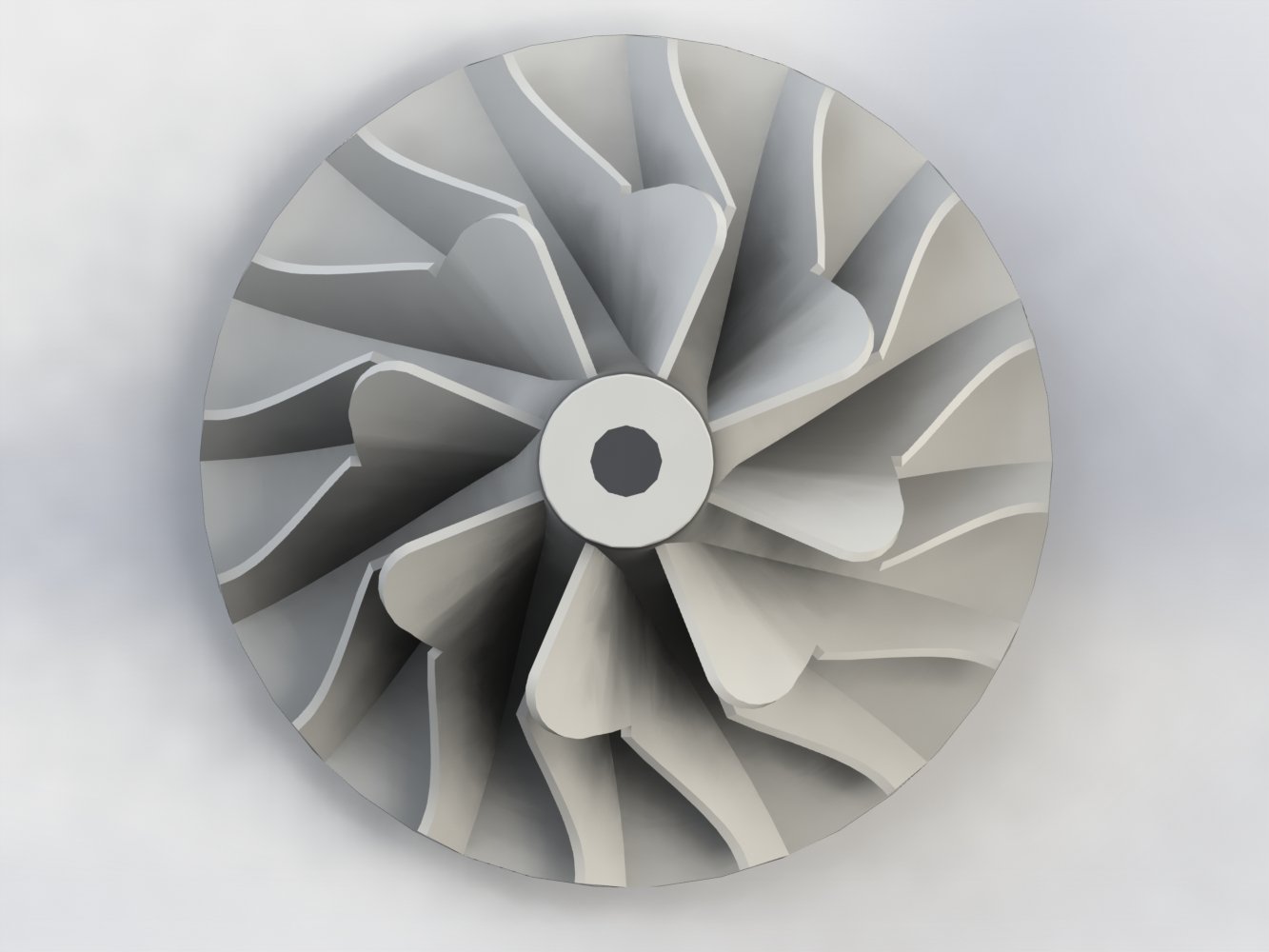 Turbocharger Impeller 3d Model In Parts 3dexport