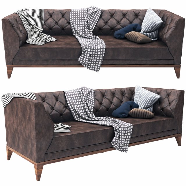 alessa sofa 3D Model .c4d .max .obj .3ds .fbx .stl .blend 