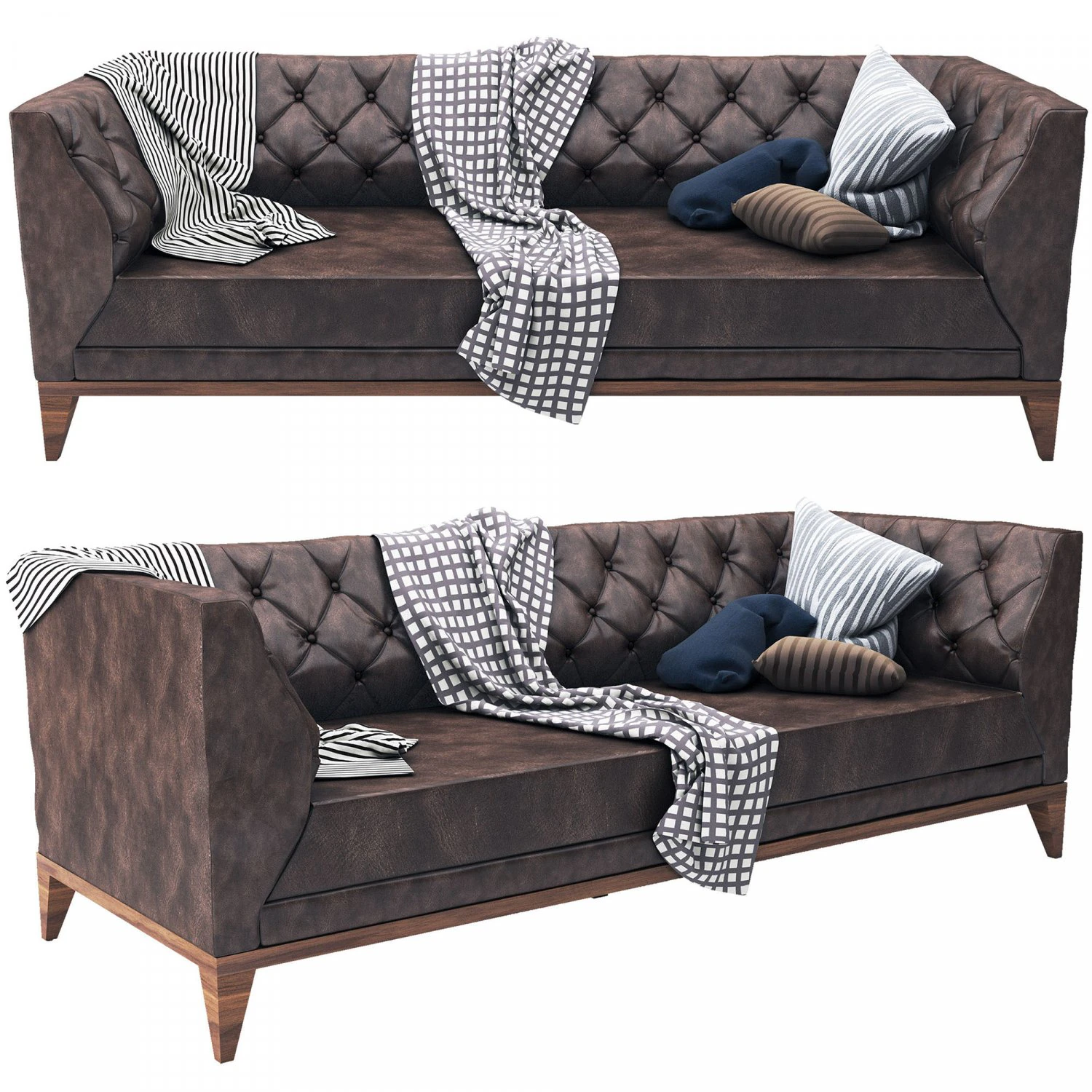 alessa sofa 3D Model .c4d .max .obj .3ds .fbx .stl .blend 