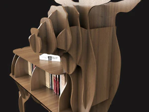 deer bookshelf 3D Model