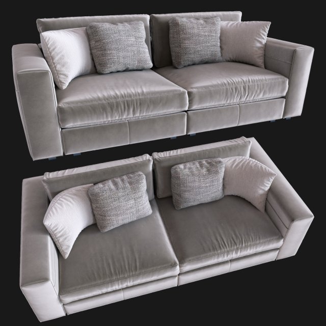 italian sofa 3Dモデル .c4d .max .obj .3ds .fbx .stl .blend 