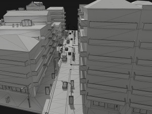 grey city 3D Modell