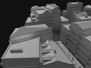 grey city 3D Modell
