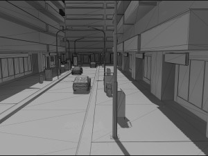grey city 3D Modell