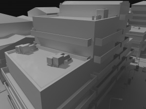 grey city 3D Modell
