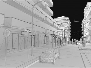 grey city 3D Modell
