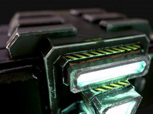 prisoner transport spaceship 3D 모델