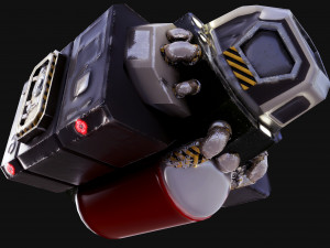 prisoner transport spaceship 3D 모델