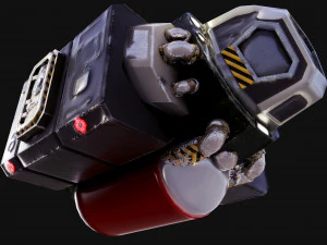 prisoner transport spaceship 3D Model