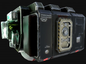 prisoner transport spaceship 3D 모델
