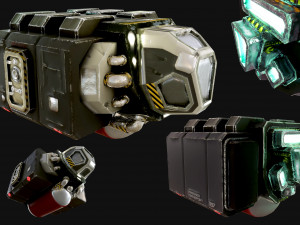 prisoner transport spaceship 3D 모델