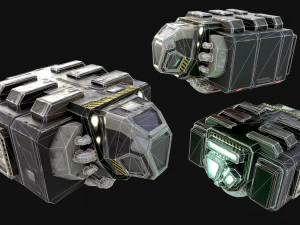 prisoner transport spaceship 3D Model