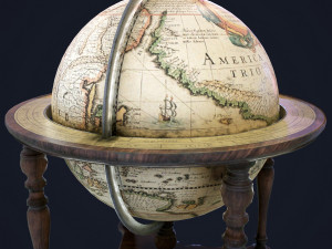 decorative globe Model 3D