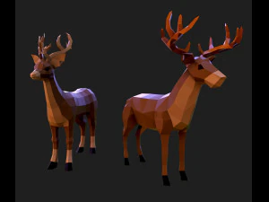 42 lowpoly animals pack 3D Model