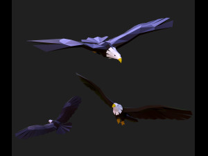 42 lowpoly animals pack Model 3D