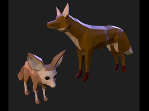 42 lowpoly animals pack 3D Model