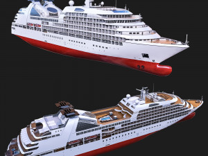 cruise ship Modello 3D
