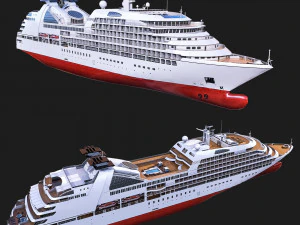 クルーズ船 3Dモデル