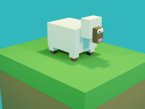 low poly sheep 3D Модель