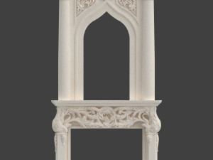fireplace marble kamin Modello 3D