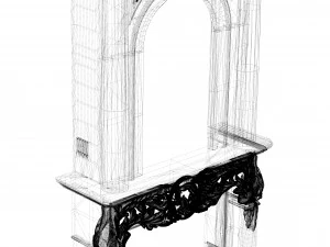fireplace marble kamin 3D Model