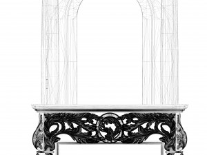 fireplace marble kamin Modello 3D