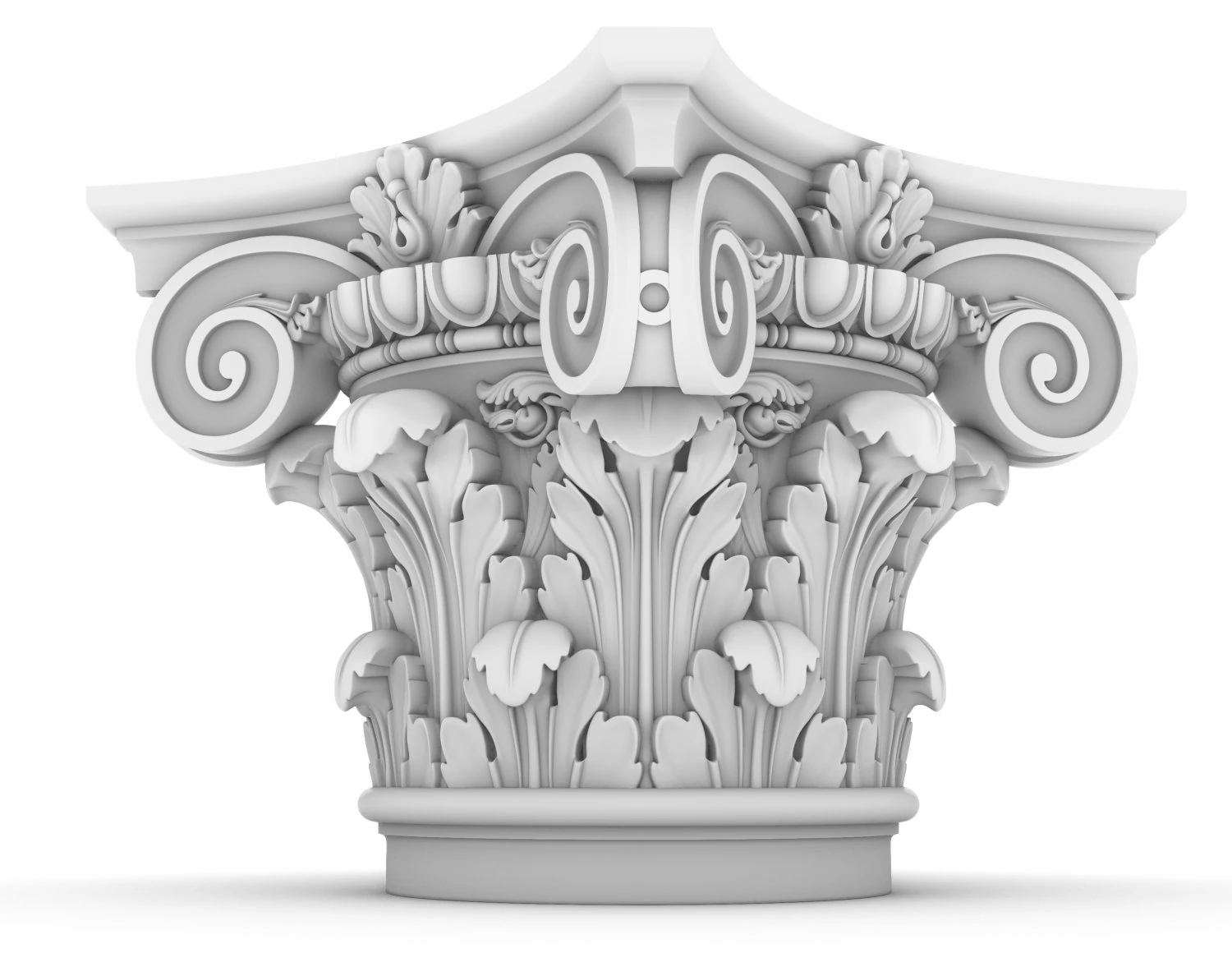 capital of column 3D Model .c4d .max .obj .3ds .fbx .stl .blend 