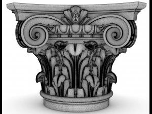 capital of column 3D Model