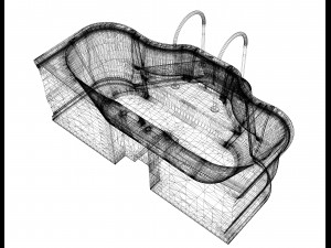 marble bath Modelo 3D