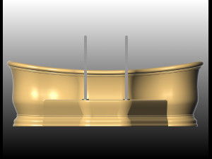marble bath Modelo 3D