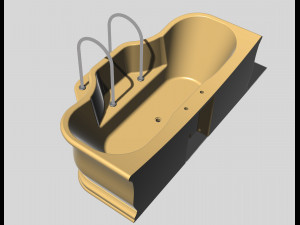 marble bath Modelo 3D