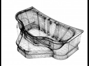 marble bath Modelo 3D