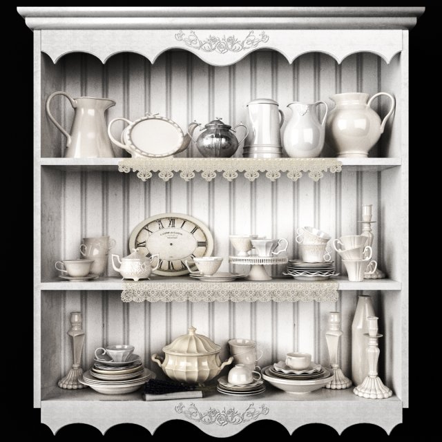 provence decor set Modelo 3D .c4d .max .obj .3ds .fbx .stl .blend 