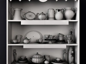 provence decor set 3D Model