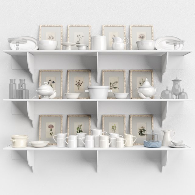 provence decor set 2 Modello 3D .c4d .max .obj .3ds .fbx .stl .blend 
